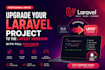 upgrade your laravel project to the latest version with full bug fixing