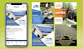 design facebook, instagram, youtube banners, ads, posts, or thumbnail