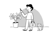draw a hand drawn cartoon illustration for you