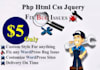 fix mobile responsive issues,web design, html,css,jquery