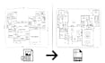 convert pdf, sketch or image drawing to autocad,  revit