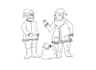 create doodle and line art illustration drawing vector