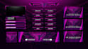 design a custom twitch overlay, offline screen,panels,alerts