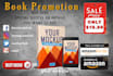 create a promotional banner ad for your book cover