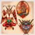 create an old school tattoo design
