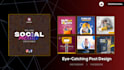 design eye catching professional social media post