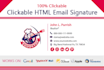 make clickable HTML email signature for gmail outlook apple
