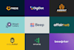 design startup technology and education tech logo design