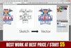 do vector tracing,logo,image to vector fast and expert