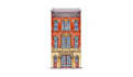 hand draw architectural  sketches of buildings exterior views with watercolor