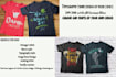 create eye catching and trendy typography tshirt design