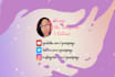 create a beauty guru cartoon youtube intro and outro video