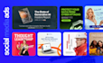 design social media posts, image ads, banners for facebook instagram x linkedin