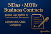 prepare professional ndas, mous, and business service contracts