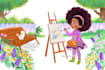 do cute children story book illustration, children story book illustration
