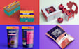 design a creative food product packaging, pouch, box design