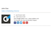 create modern HTML email signature for gmail, outlook, and apple