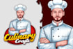 do modern business caricature, portrait, cartoon logo design