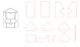 design dxf vector file for laser cutting, engraving