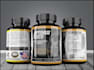 do 3d mockup of oil bottle and box design