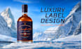 design a premium bottle label