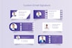 design a professional email signature template