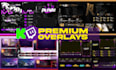 design custom kick, animated twitch overlay, stream package
