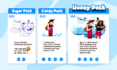 make flat vector illustration for landing page