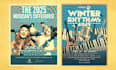 design an illustrated music or concert poster, flyer
