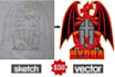 convert your logo, graphics etc to vector tracing