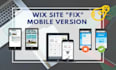 fix wix mobile site and optimize responsiveness
