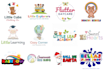 do baby product, fun, children, kids toys store or shop logo