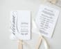 design wedding program petal fans