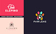 create a modern startup logo design for your website