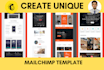 design amazing mailchimp email template n newsletter
