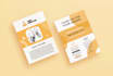 design a modern amazon thank you card, package insert