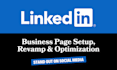 set up and revamp linkedin business pages for online marketing
