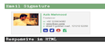 design responsive HTML email signature