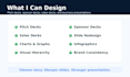 design a professional pitch deck, sponsor deck, or presentation