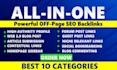 provide you all in one offpage SEO powerful unique service