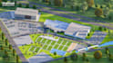design 3d paddle court club, pickleball, baseball sports complex facility render