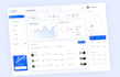 design saas dashboard, web app, CRM and admin panel UI