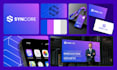 design bold a initial letters logo for tech business, saas startup, and app icon