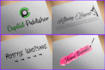 design a modern and creative signature logo design