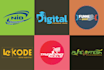 do youtube thumbnail and modern logo design
