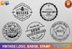 design an awesome stamp, badge, patch logo
