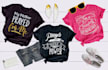 create bulk girls trendy typography tshirt design