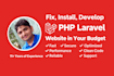 fix, install, develop php laravel website in your budget