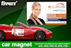 create a best and impressive car or truck magnet sign