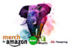 create watercolor splash  animal tshirt design